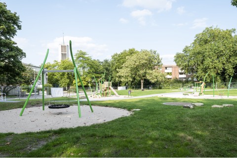 Neugestalteter Spielplatz am Hamannplatz in Coerde wiedereröffnet